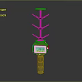 Industrial Device With Yellow Top Digital Display And Metal Support Rod Structure