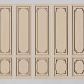Decorative Wall Panels Featuring Various Ornate Frame Designs For Home Interior 3d model