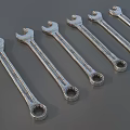 Wrench Double-ended Wrench Dot Wrench Hardware Tools Low Face Number Low Mold Simple Mold Game Sub-era Film and Television Level Super Realistic High Precision 3d model