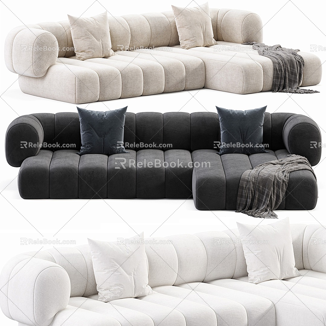 Winfield Recliner Sofa 3d model