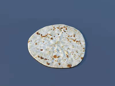 Traditional Homemade Round Toasted Tortilla With Golden Brown Spots On Surface 3d model Traditional Homemade Round Toasted Tortilla With Golden Brown Spots On Surface 3d model