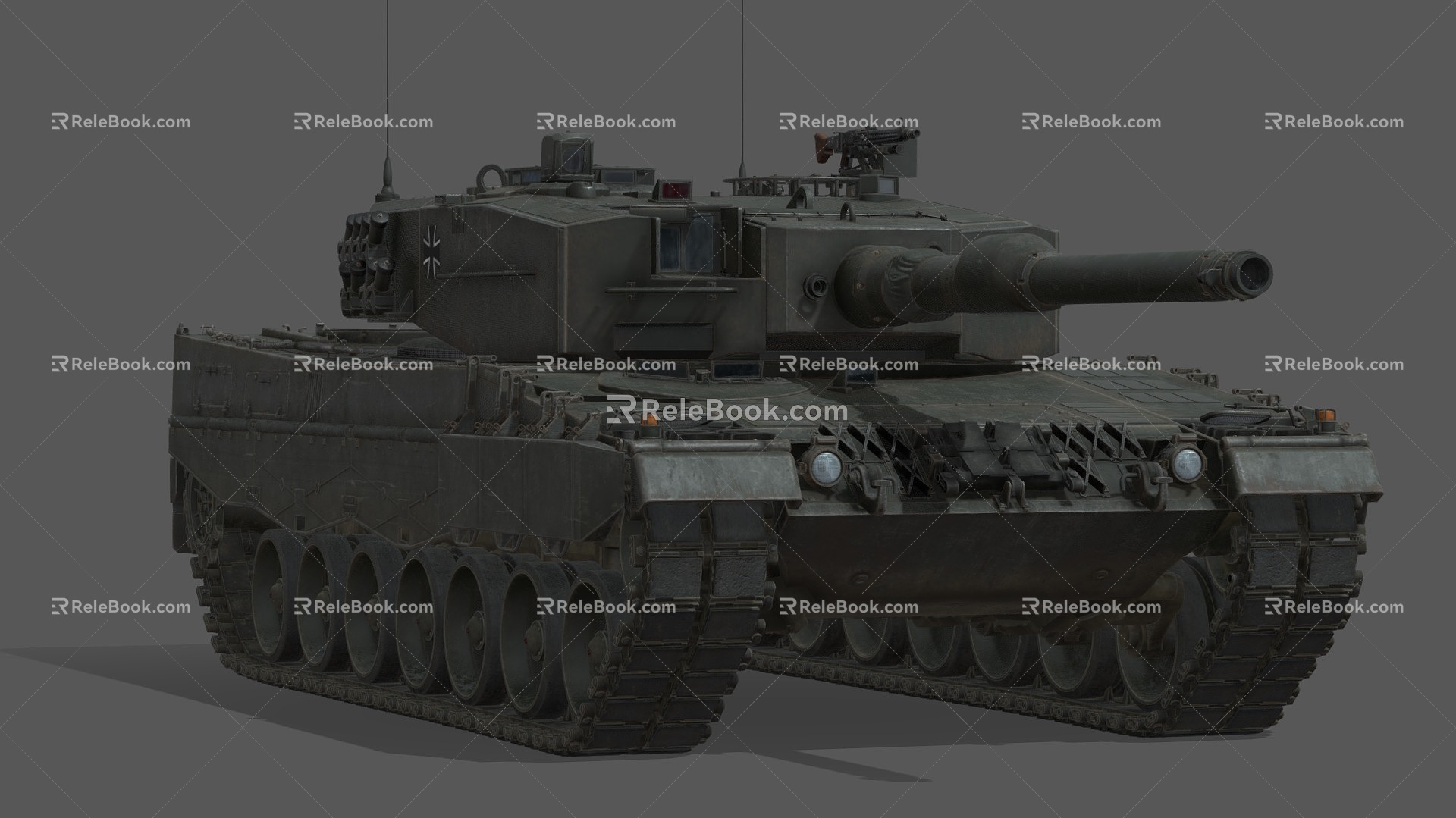 Tank Armored Vehicle Guns Tank Car Leopard 2A4 3d model