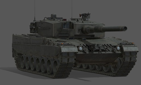 Tank Armored Vehicle Guns Tank Car Leopard 2A4 3d model