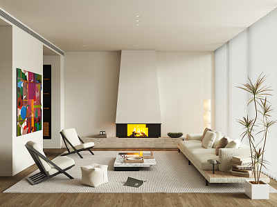 modern living room model