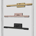 Modern Wall Sconces in Gold Rose Gold and Black with Sleek Design Mounted on Wall