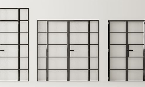 Modern sliding door 3d model