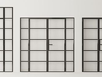 Modern sliding door 3d model