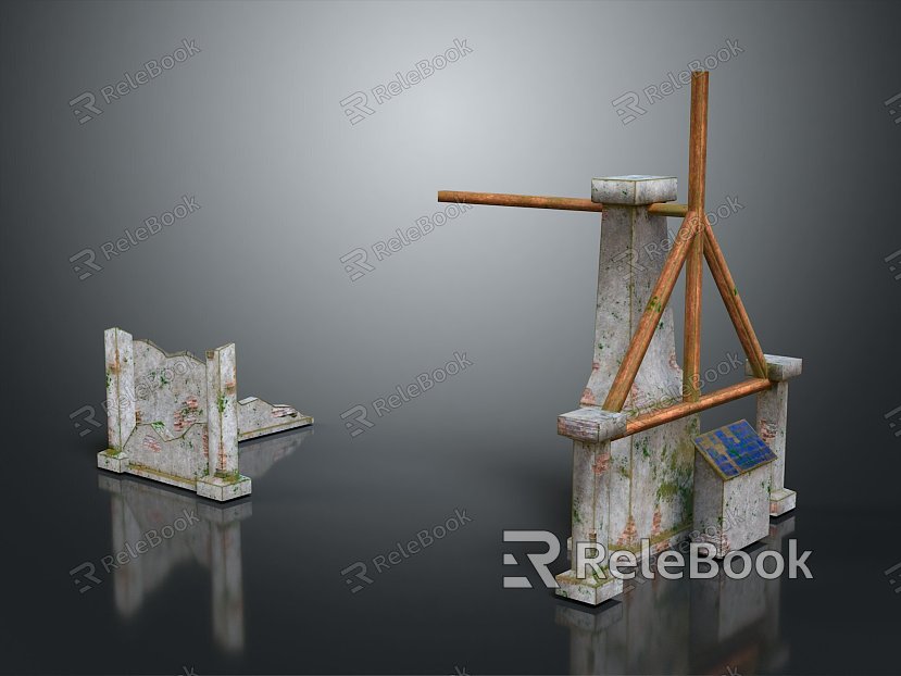 Historic sites, historic sites, ruins, ruins, ancient ruins, realism model