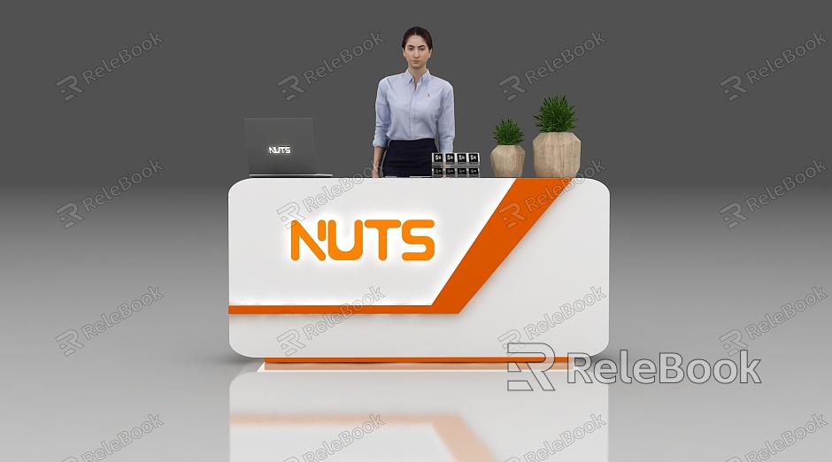 Reception Desk Front Desk Bar Desk Information Desk Bar Table Exhibition Front Desk model