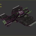 Modern Fighter Science Fiction Fighter Next Generation Fighter Science Fiction Fighter 3d model