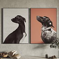 Modern Animal Painting Hanging Painting Decorative Painting 3d model