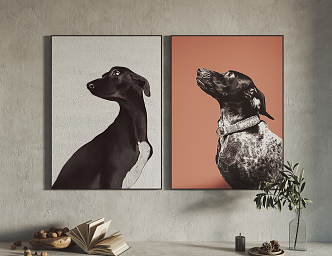 Modern Animal Painting Hanging Painting Decorative Painting 3d model