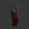 Trendy Burgundy Overall Dress With Adjustable Shoulder Straps And Metal Buckles Fashion