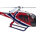 modern helicopter 3d model