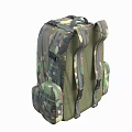Camouflage Backpack Design With Multiple Pockets And Adjustable Straps For Outdoor Activities 3d model