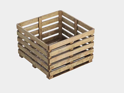 High Quality Wooden Crate Ideal for Storing Hardware Tools and Accessories 3d model