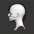 Braided scalding spiral scalding physical scalding air braid scalding corn whisker scalding ball head Taoist head pan head 3d model