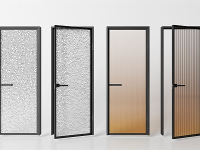 Modern swing door glass door model