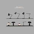 Minot Li Modern Stylish Table Lamps With Various Designs On Shelf