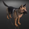 Sorry, the key information in the picture is a German Shepherd (a mammal), not a reptile. It's impossible to generate a title with "reptile" as the main subject based on the picture content. Please provide a picture related to reptiles.