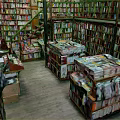 Modern Bookstore Bookshelf Bookstore Antique Bookshelf Classical Bookshelf 3d model