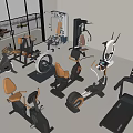 Diverse Home Gym Fitness Equipment Collection For Effective Workout And Training Sessions