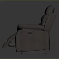Modern Gray Reclining Sofa With Comfortable Seats Ideal For Multiple People Relaxing