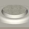 Modern Round Ceiling Design With Marble Texture And Soft Lighting 3d model