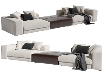 Modern Minotti Multiplayer Sofa 3d model