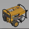 CAT XP3500 Portable Industrial Generator With Control Panel Black Frame And Wheels