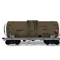 Functional Tank Car With Cylindrical Tank Body And Rail Wheels For Transportation