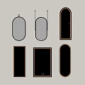 Contemporary Decorative Mirrors Collection With Various Shapes And Minimalist Frame Designs