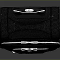 Black Rolling Suitcase With Telescopic Handle Smooth Wheels And Zipper Compartments 3d model