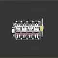 Precision Machined Automotive Engine Component Featuring Cylinders Valves Camshaft And Durable Design