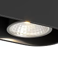 Modern White And Black Double Light Downlights Spotlights For Home Interior Lighting 3d model
