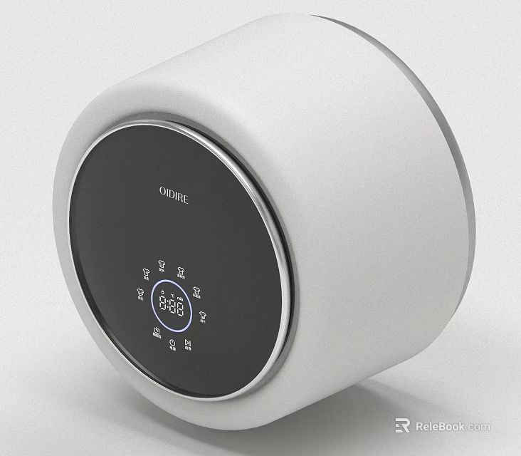 Modern White Round DEER Daily Electrical Appliance With Digital 3d model 