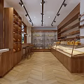 Handmade Bakery Storefront With Glass Doors Wooden Structure And Display Cabinets For Cakes Bread Desserts