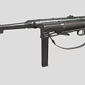 Machine Pistole mini submachine gun small submachine gun machine gun machine gun light machine gun low face number low model film and television level 3d model