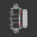 Industrial Machinery Equipment Featuring Metal Frame And Multiple Coiled Rollers