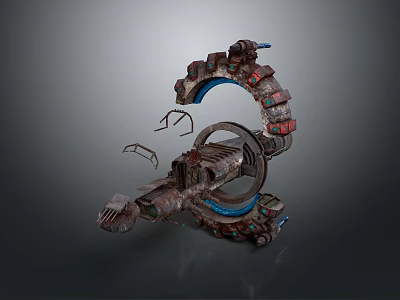 Intricate Mechanical Device With Geared Rings Metallic Components And Industrial Design In 3D Render 3d model
