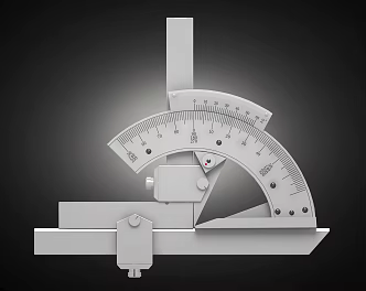 Universal Angle Gauge Multifunctional Measuring Tool Stationery Learning Tool Ruler Angle Ruler Measuring Tool Construction Tool Hardware Tool Ruler Tool Ruler 3d model
