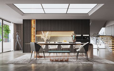 Modern Restaurant 3d model