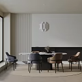 Modern table combination 3d model