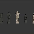 Black And Silver Chess Pieces With Intricate Design On Reflective White Surface