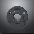 Durable Round Metal Industrial Component With Standard Holes And Mounting Features Made In USA