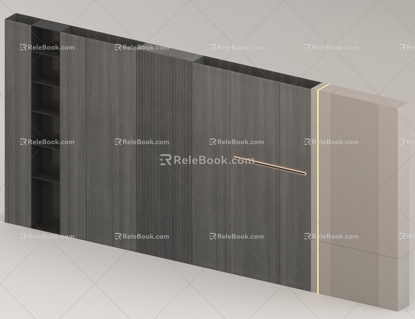 Bedroom background wall Living room background wall 3d model