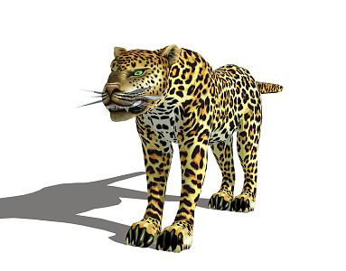 Modern Animal Leopard Zoo 3d model