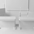 Modern Experiment Table Student Experiment Table 3d model