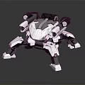 Futuristic Mechanical Spider Design With Multi Legged Structure And Robotic Details 3d model