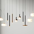 Modern Pendant Lights With Various Designs Black Gold Frames And White Lampshades